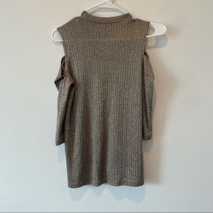 Stradivarius Champagne Off the Shoulder Top